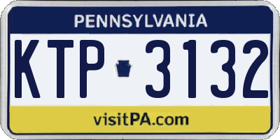 PA license plate KTP3132