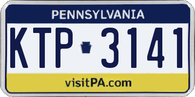 PA license plate KTP3141