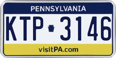 PA license plate KTP3146