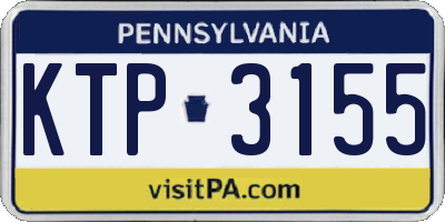 PA license plate KTP3155