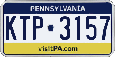 PA license plate KTP3157