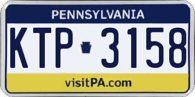 PA license plate KTP3158
