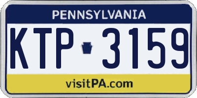 PA license plate KTP3159