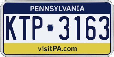 PA license plate KTP3163
