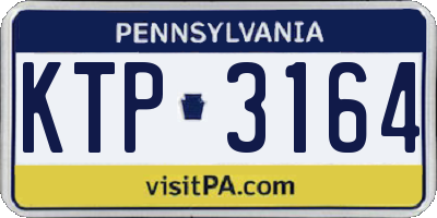 PA license plate KTP3164