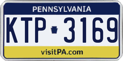 PA license plate KTP3169