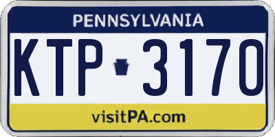 PA license plate KTP3170