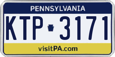 PA license plate KTP3171