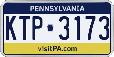 PA license plate KTP3173
