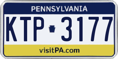 PA license plate KTP3177
