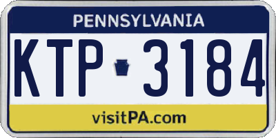 PA license plate KTP3184