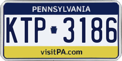 PA license plate KTP3186