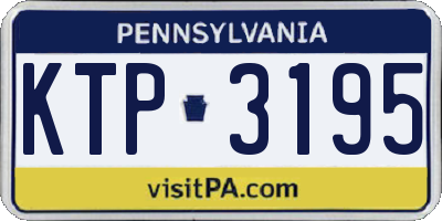 PA license plate KTP3195