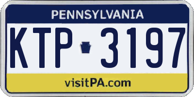 PA license plate KTP3197