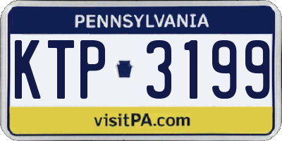 PA license plate KTP3199