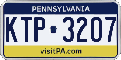PA license plate KTP3207
