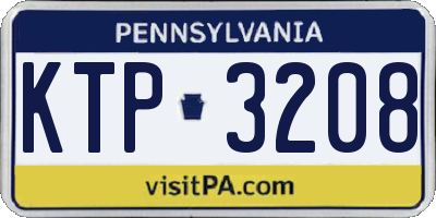 PA license plate KTP3208