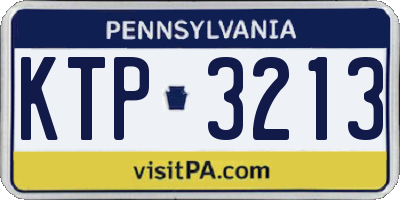 PA license plate KTP3213