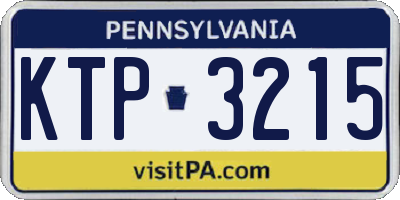 PA license plate KTP3215