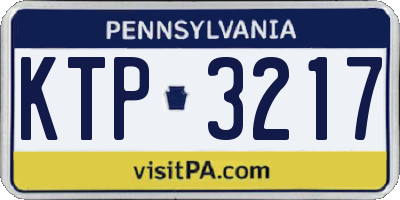 PA license plate KTP3217