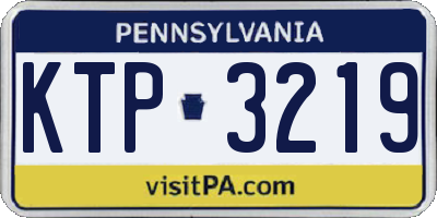 PA license plate KTP3219
