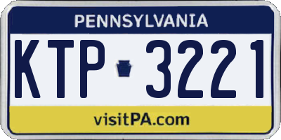 PA license plate KTP3221