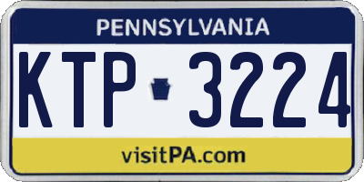 PA license plate KTP3224