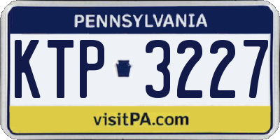 PA license plate KTP3227