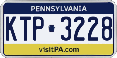 PA license plate KTP3228