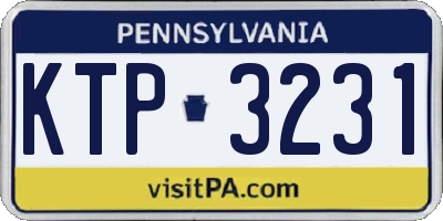 PA license plate KTP3231