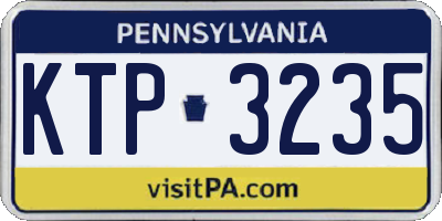 PA license plate KTP3235