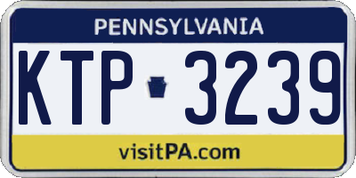 PA license plate KTP3239