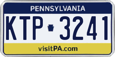 PA license plate KTP3241