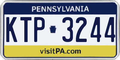 PA license plate KTP3244