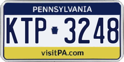 PA license plate KTP3248