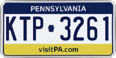 PA license plate KTP3261