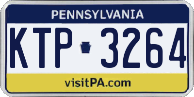PA license plate KTP3264