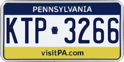 PA license plate KTP3266