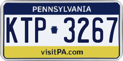 PA license plate KTP3267
