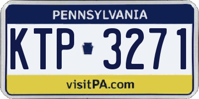 PA license plate KTP3271