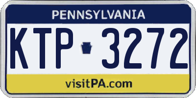 PA license plate KTP3272