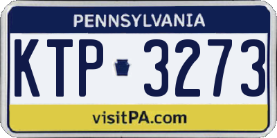 PA license plate KTP3273