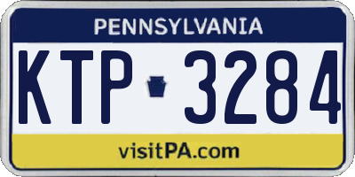 PA license plate KTP3284