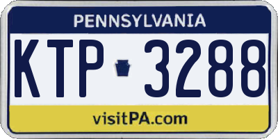 PA license plate KTP3288