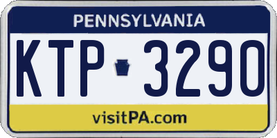 PA license plate KTP3290