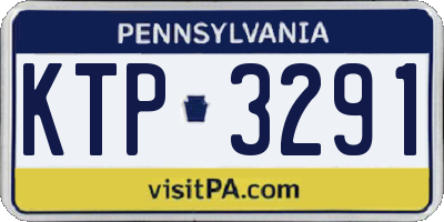 PA license plate KTP3291