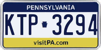 PA license plate KTP3294