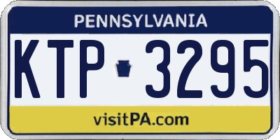 PA license plate KTP3295