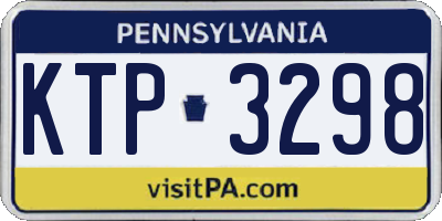 PA license plate KTP3298