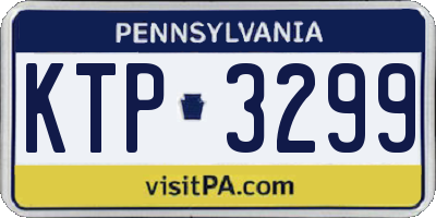 PA license plate KTP3299